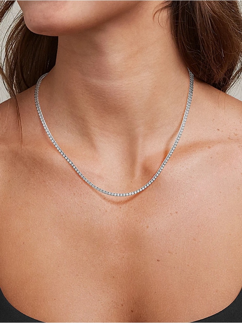 3 tcw Diamond Tennis Necklace
— Modern Women's Necklace